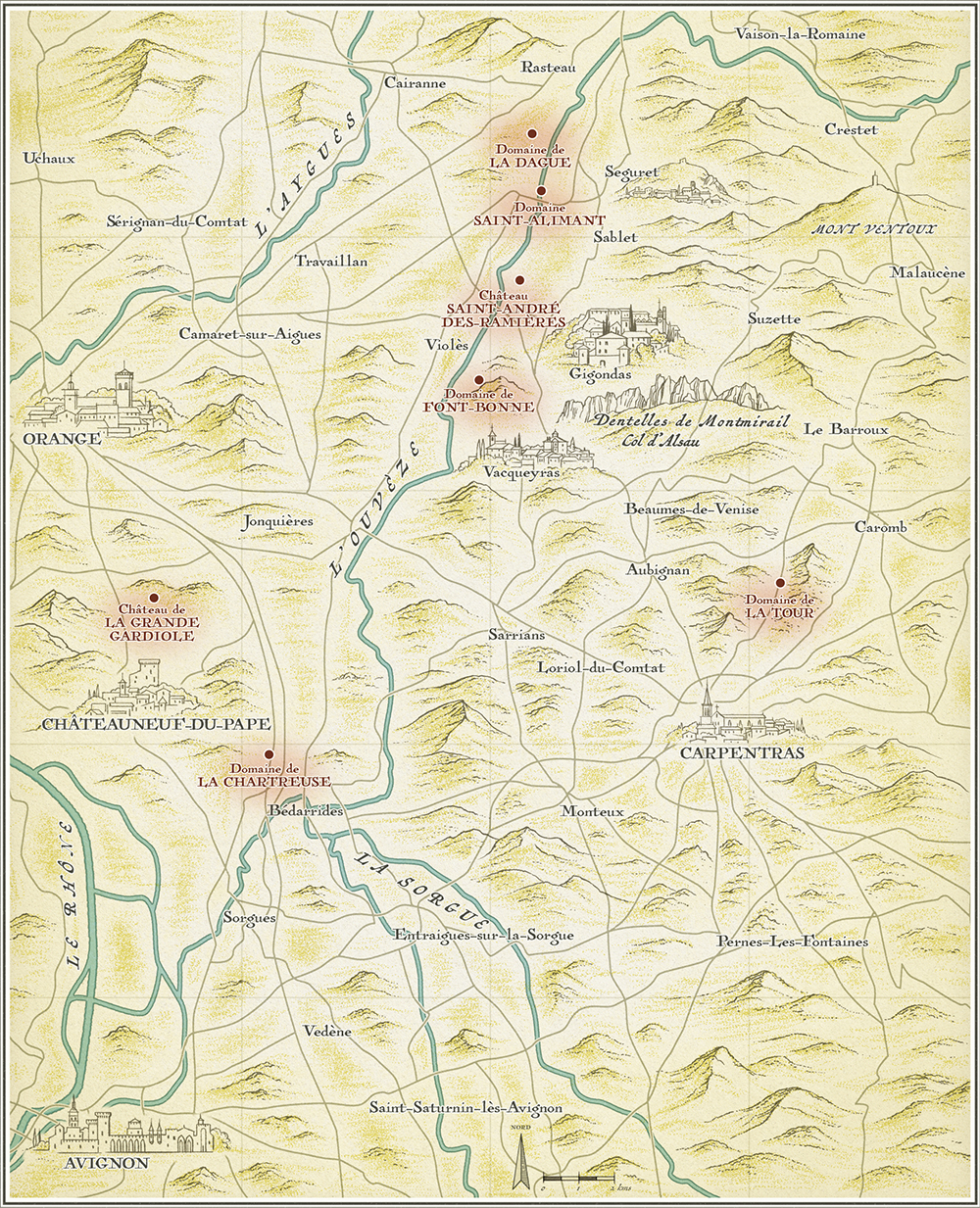 Carte des domaines